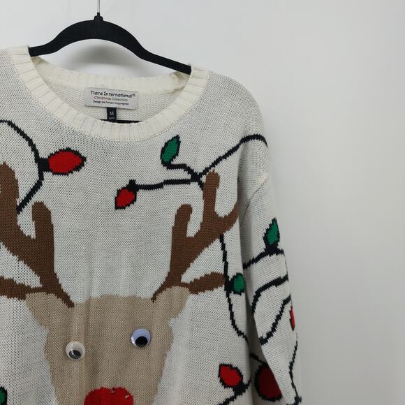 Tiara International Christmas Collection Size M Ugly Christmas Sweater - Picture 10 of 16